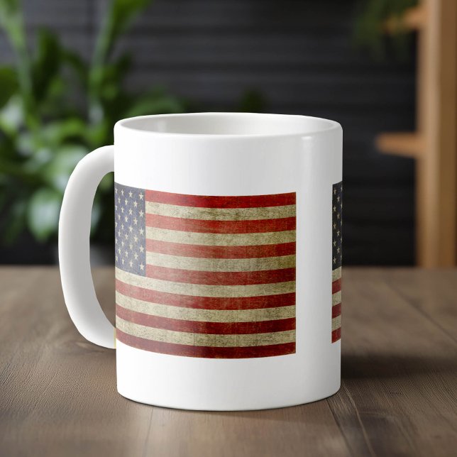 Alte amerikanische Flagge Tasse (American Flag Mug)