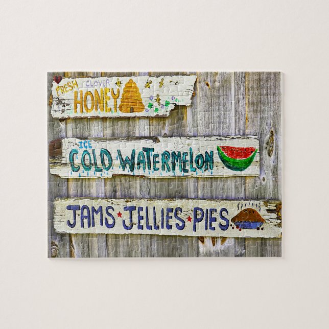 Alte amerikanische Vintage Zeichen Puzzle (Horizontal)