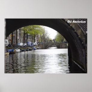 Alte Amsterdam-Brücke Poster