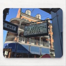 Alte Andenken Wermut-Haus-New Orleans Louisiana Mousepad