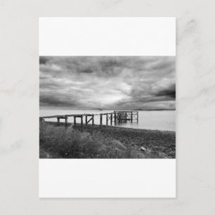 Alte Anlegestelle am Silver Sand Beach, Schottland Postkarte