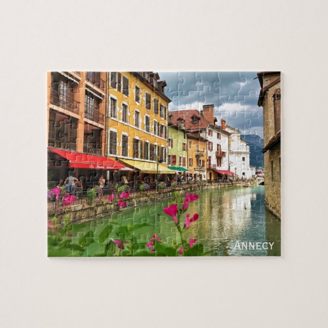 Alte Annecy, Haute-Savoie, Französische Alpen Puzzle (Horizontal)