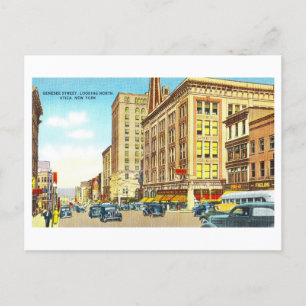 Alte Ansicht von Utica, New York, Postkarte