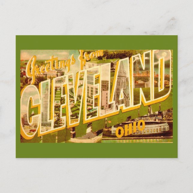 Alte Ansichtskarte aus Cleveland Ohio Postkarte (Vorderseite)