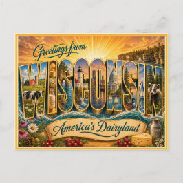 Alte Ansichtskarte aus Wisconsin Postkarte