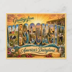 Alte Ansichtskarte aus Wisconsin Postkarte