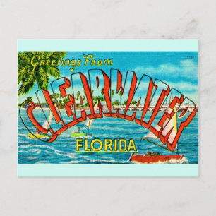 Alte Ansichtskarte von Clearwater Florida Postkarte