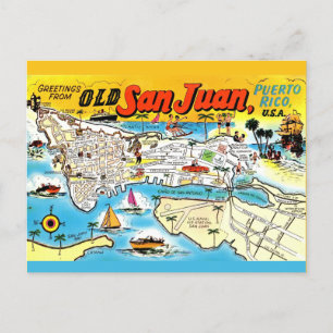 Alte Ansichtskarte von San Juan Postkarte