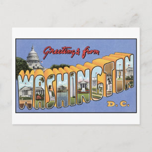 Alte Ansichtskarte von Washington, DC Postkarte