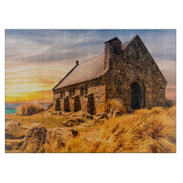 Alte antike Kirche auf der Plains Schneidebrett (Vorderseite)