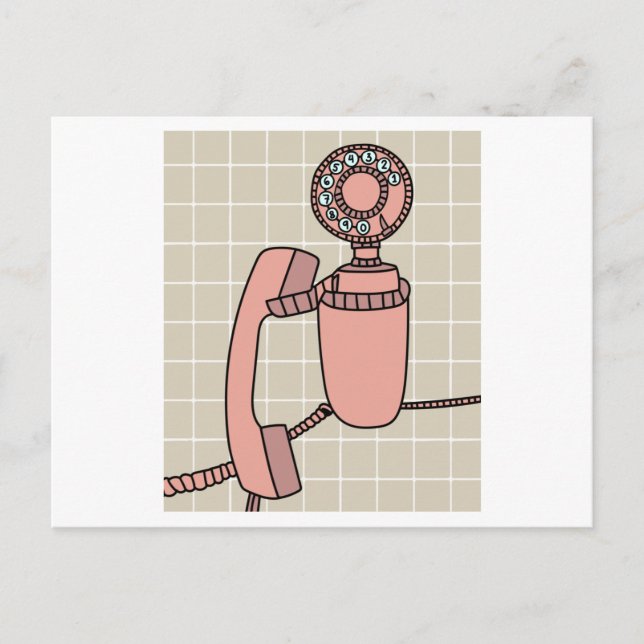 Alte antike Retrophones Postkarte (Vorderseite)