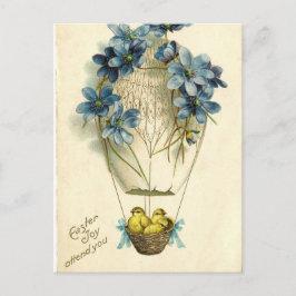 Alte antike Vintage glückliche Ostern-Wunschgrüße Feiertagspostkarte