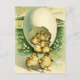 Alte antike Vintage glückliche Ostern-Wunschgrüße Feiertagspostkarte