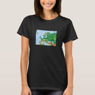 Alte antike Vintage Karte Europa T-Shirt