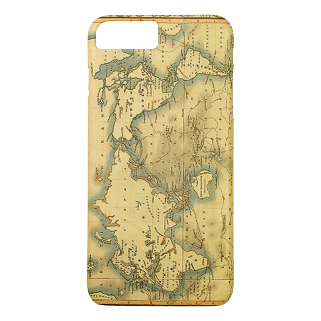 Alte antike Weltkarte iPhone 7 Plus Fall Case-Mate iPhone Hülle (Rückseite)