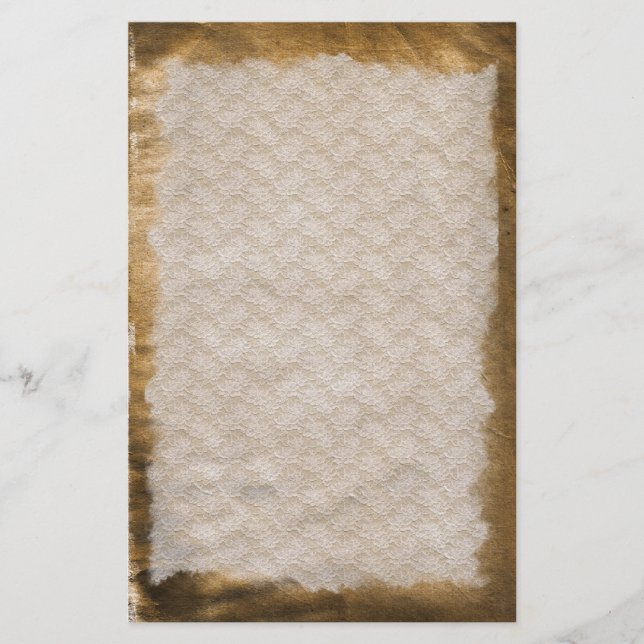 Alte antike, zerknitterte Leiche Briefpapier (Vorderseite)