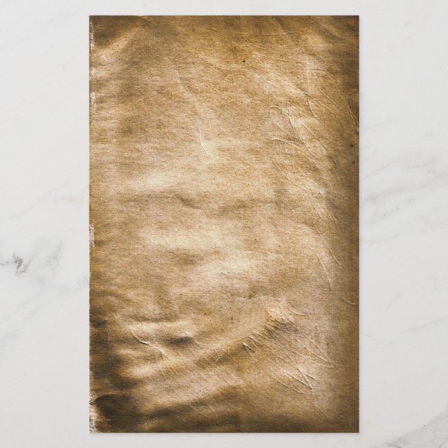 Alte antike, zerknitterte Leiche Briefpapier (Vorderseite)