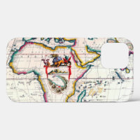 Alte Antiquitätenkarte von Afrika aus dem Jahr 168