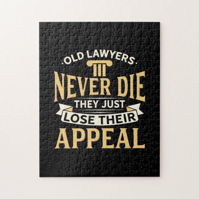 Alte Anwälte verlieren einfach ihren Appell Puzzle (Vertikal)