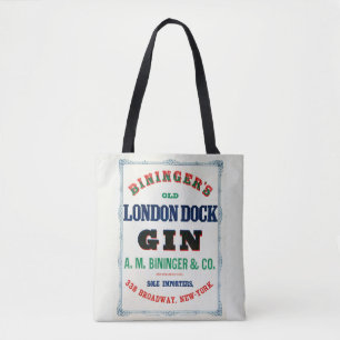 Alte Anzeige für Bininger's Old London Dock Gin