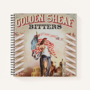 Alte Anzeige für Golden Sheaf Bitters Notizbuch