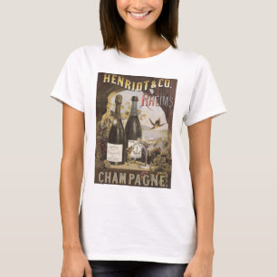 Alte Anzeige für Henriot & Co. Rheims Champagner T-Shirt