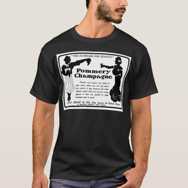 Alte Anzeige Pommery Champagne T-Shirt (Vorderseite)