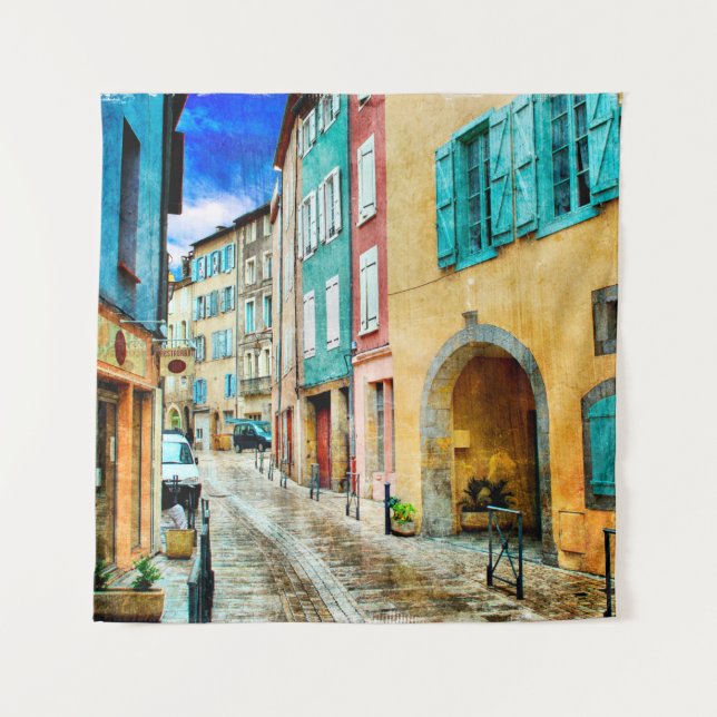 Alte Architektur Kunst Wandteppich (Vorderseite)