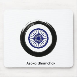 Alte Asoka-Dhamchak-Kunst - Minimalistische Geschi Mousepad