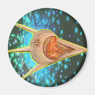 Alte Astronauten Magnet