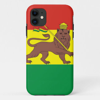 Alte äthiopische Flagge mit Löwe von Judah Case-Mate iPhone Hülle