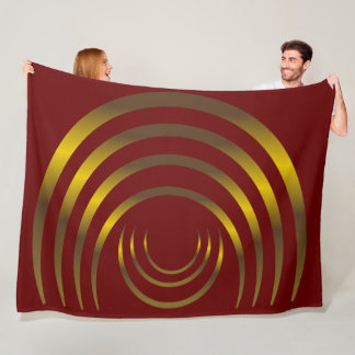 Alte Außerirdischen Gold Crop Circle Fleecedecke