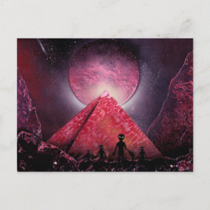 Alte Außerirdischen Postkarte