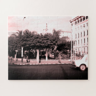 Alte Autos Gebäude Algerien Algier Puzzle