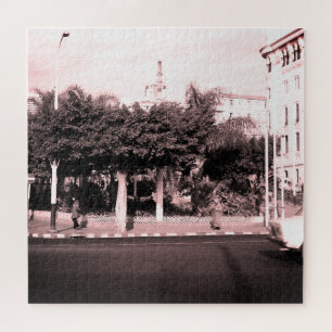 Alte Autos Gebäude Algier Algerien Puzzle