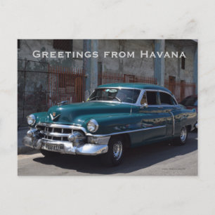 Alte Autos Havana Kuba Taxi Postkarte