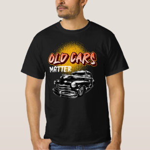 Alte Autos sind wichtig Spaß Low Rider Grafik Gold T-Shirt