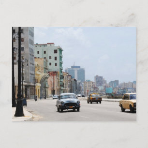 Alte Autos von La Havanna Postkarte