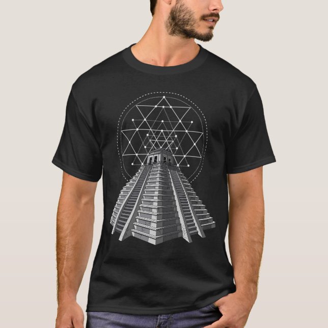 Alte Aztekenpyramide T-Shirt (Vorderseite)