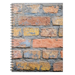 Alte Background-Architektur aus Ziegelstein Notizblock