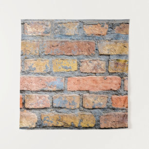 Alte Background-Architektur aus Ziegelstein Wandteppich