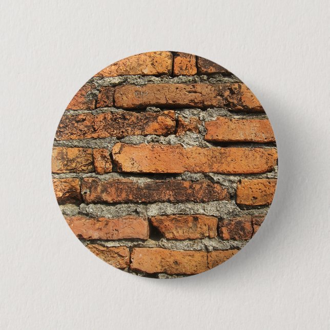 Alte Backsteinmauer Button (Vorderseite)
