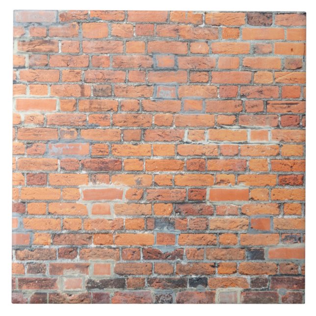 Alte Backsteinwandbeschaffenheit Fliese (Vorderseite)