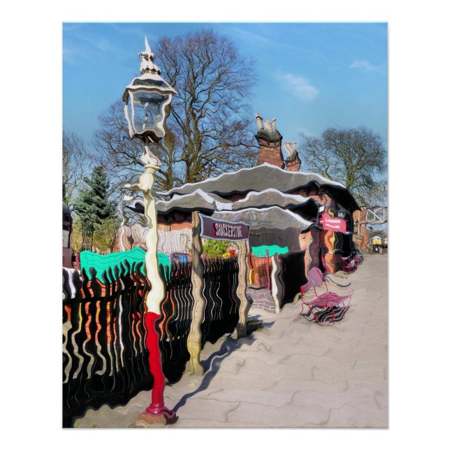 ALTE BAHNHÖFE POSTER (Vorderseite)