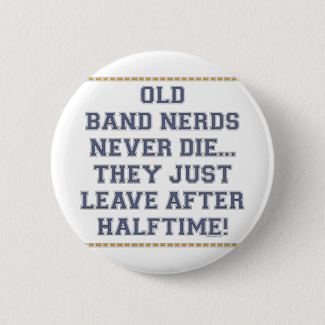 Alte Band-Nerds Button (Vorderseite)