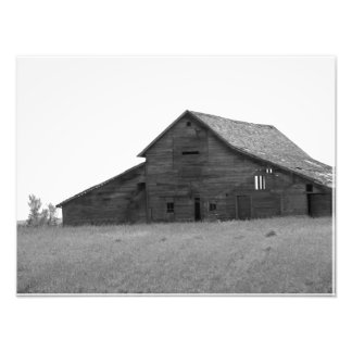 ALTE BARN (SCHWARZ UND WEISS) FOTODRUCK