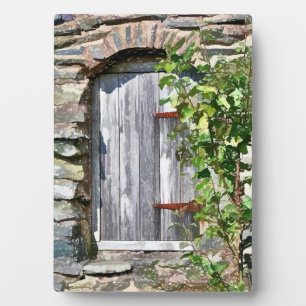 ALTE BARN-TÜR FOTOPLATTE