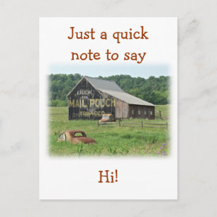 Alte Barnotenpouch Tabakwerbung Postkarte