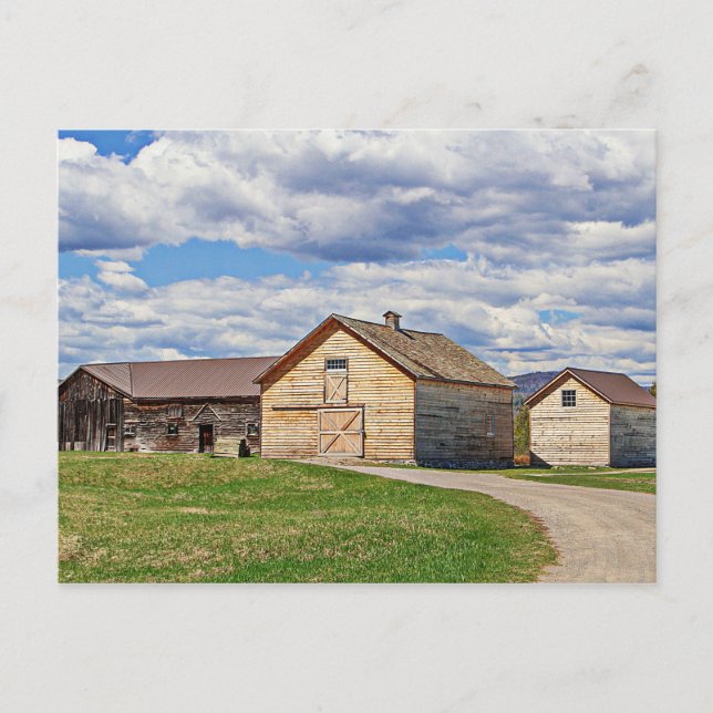 Alte Barns Postkarte (Vorderseite)