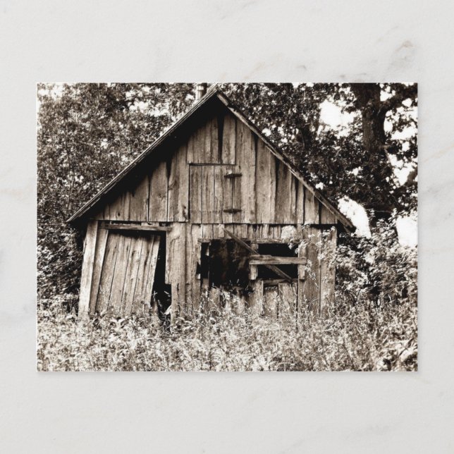 Alte Bauernhof-Halle Postkarte (Vorderseite)